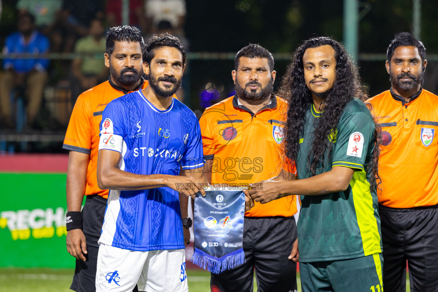 Customs Recreation Club (CRC) vs Club Fen in Day 1 of Club Maldives Cup 2025 was held in Rehendi Futsal Ground, Hulhumale', Maldives on Sunday, 28th September 2025. Photos: Ismail Thoriq / images.mv