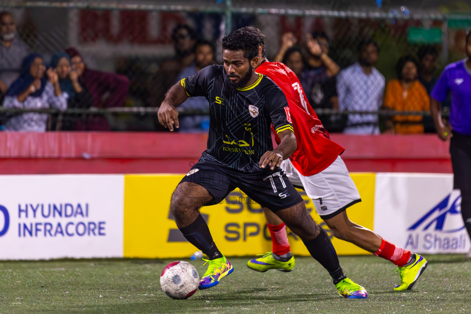 L Maamendhoo vs L Hithadhoo in Day 20 of Golden Futsal Challenge 2024 was held on Saturday , 3rd February 2024 in Hulhumale', Maldives Photos: Ismail Thoriq / images.mv