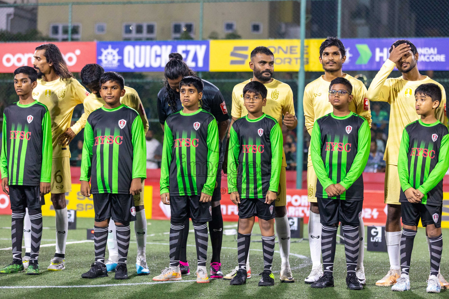 Opening of Golden Futsal Challenge 2024 with Charity Shield Match between L.Gan vs Th. Thimarafushi was held on Sunday, 14th January 2024, in Hulhumale', Maldives Photos: Ismail Thoriq / images.mv