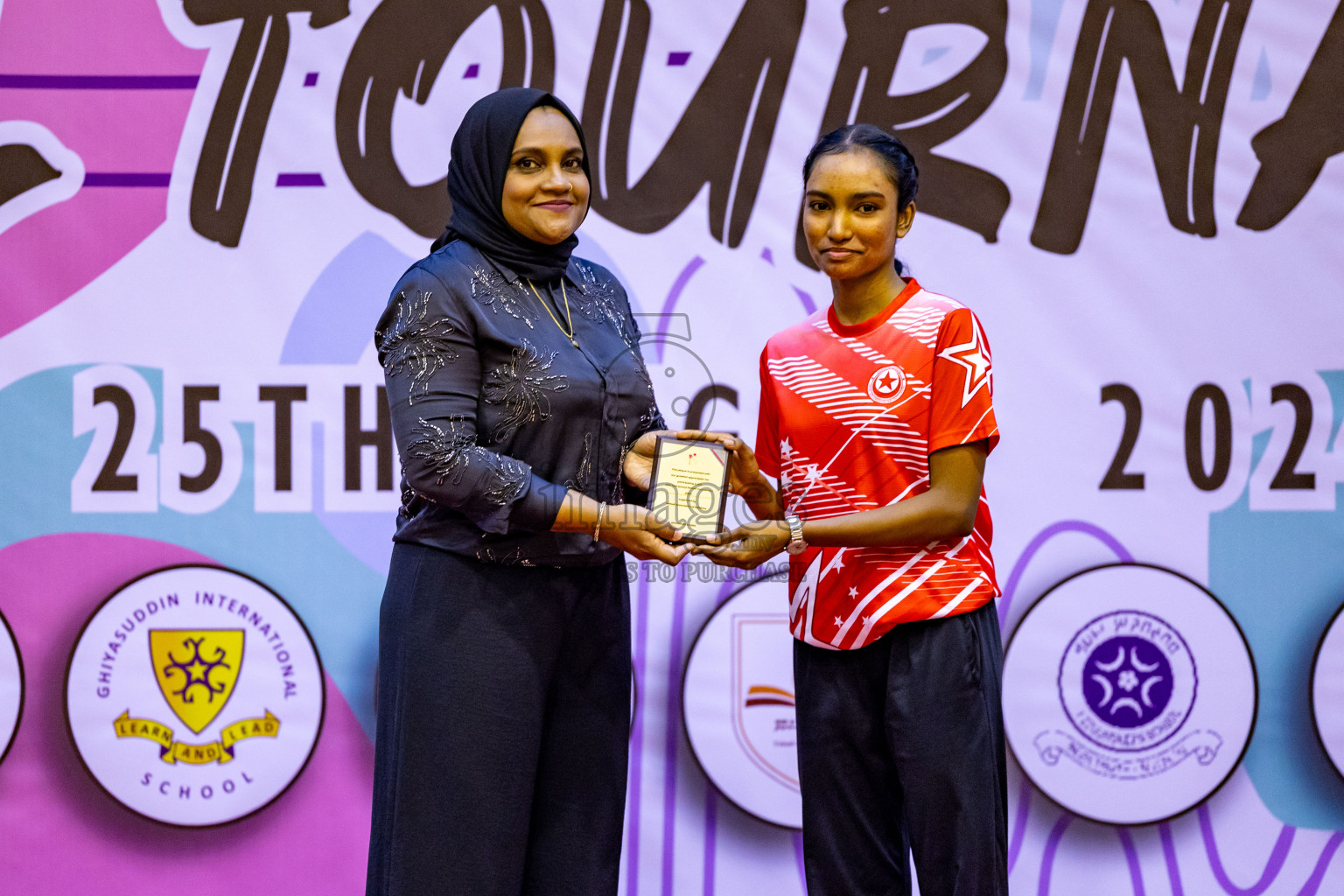 Closing Ceremony of Inter-school Netball Tournament held in Social Center at Male', Maldives on Monday, 26th August 2024. Photos: Hassan Simah / images.mv