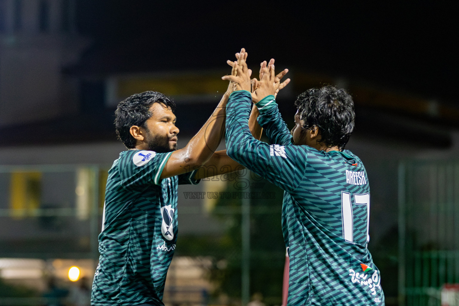 Maldives Post vs Dharumavantha in Day 9 of Office League 2025 was held on Thursday, 24th April 2025 in Hulhumale', Maldives. Photos: Mohamed Mahfooz Moosa  / images.mv