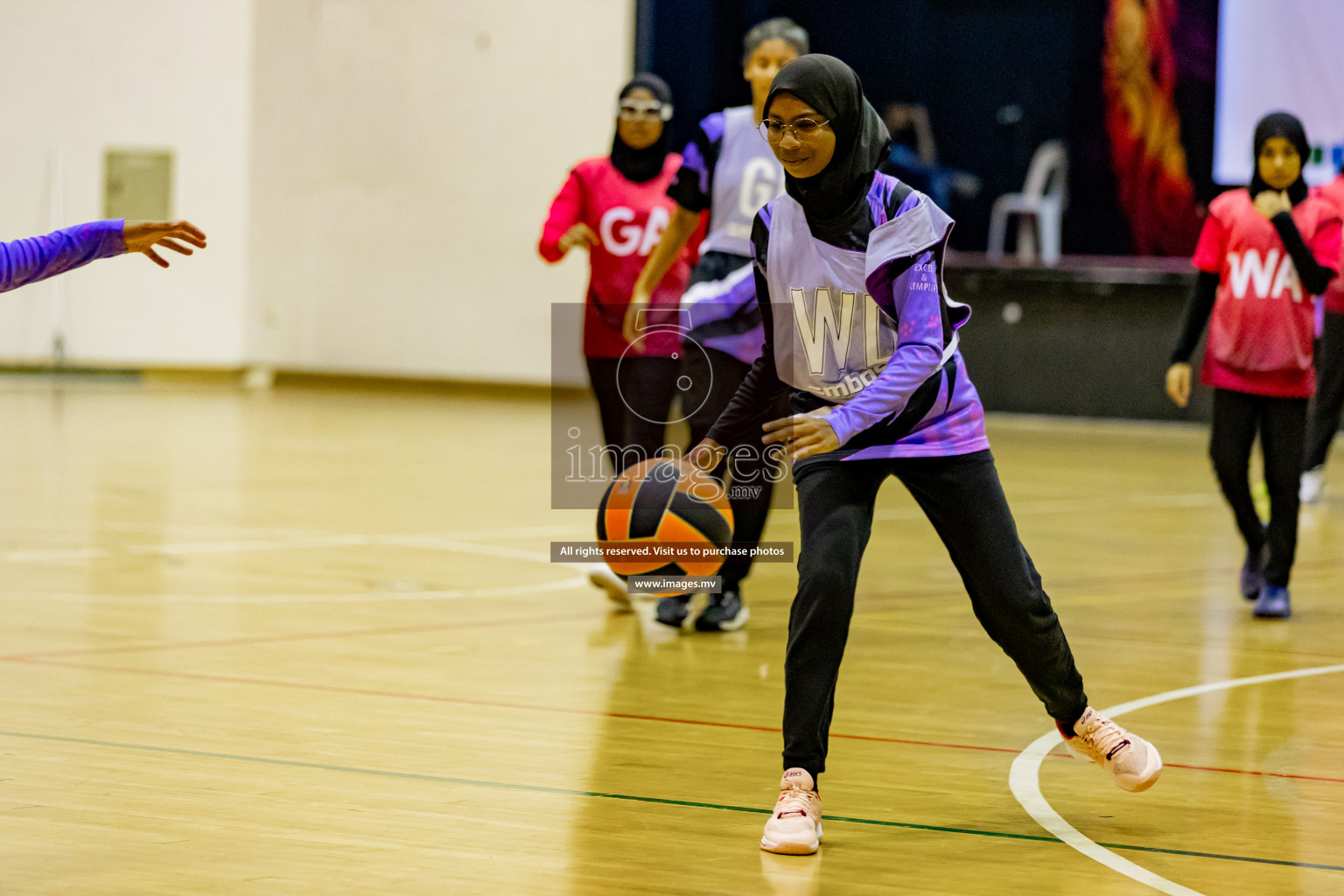 Day 8 of 24th Interschool Netball Tournament 2023 was held in Social Center, Male', Maldives on 3rd November 2023. Photos: Hassan Simah, Nausham Waheed / images.mv