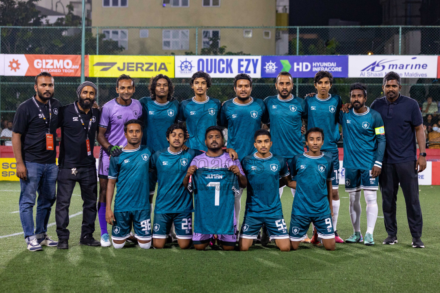 R Dhuvaafaru vs R Alifushi in Golden Futsal Challenge 2024 was held on Tuesday, 16th January 2024, in Hulhumale', Maldives
Photos: Ismail Thoriq / images.mv