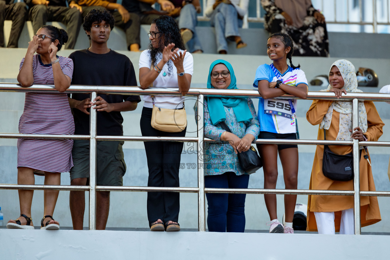 Day 2 of MWSC Interschool Athletics Championships 2024 held in Hulhumale Running Track, Hulhumale, Maldives on Sunday, 10th November 2024. 
Photos by: Hassan Simah / Images.mv