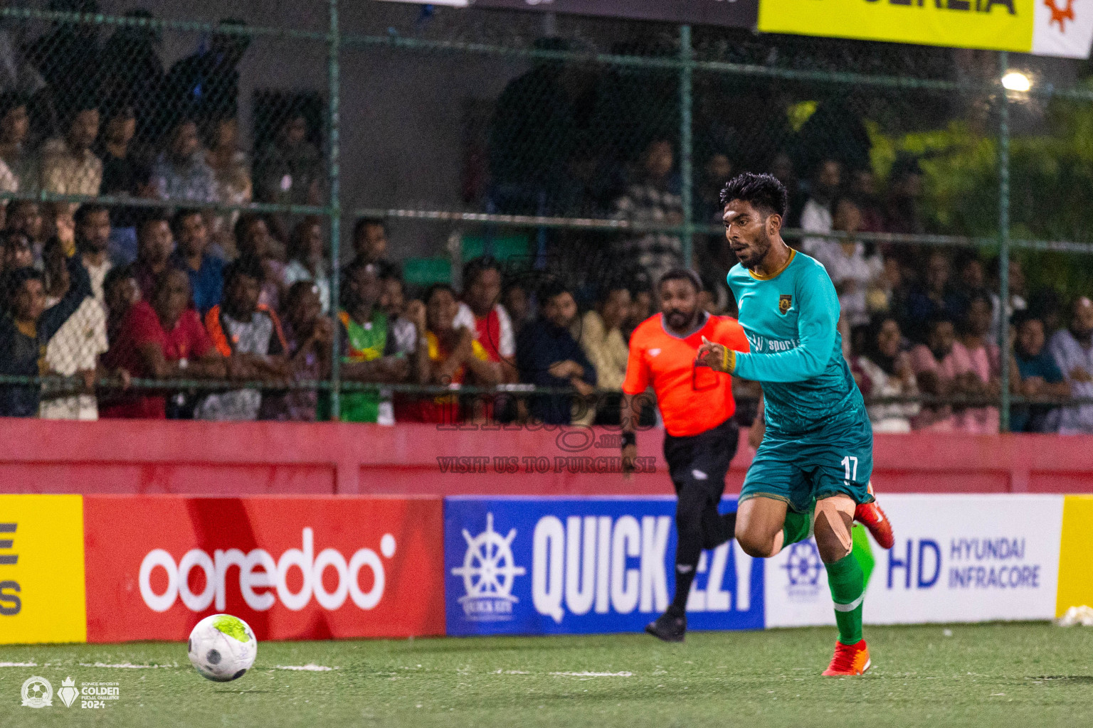 ADh Mandhoo vs ADh Omadhoo in Day 7 of Golden Futsal Challenge 2024 was held on Saturday, 20th January 2024, in Hulhumale', Maldives Photos: Ismail Thoriq / images.mv