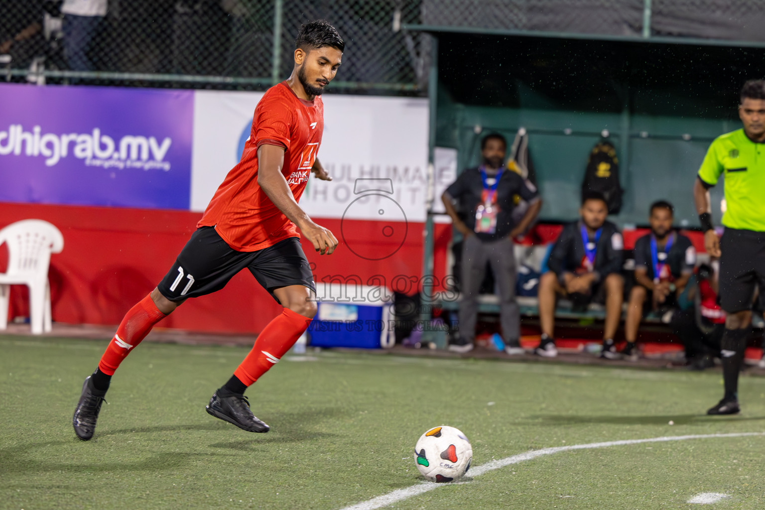 United BML vs Dhiraagu in Round of 16 of Club Maldives Cup 2024 held in Rehendi Futsal Ground, Hulhumale', Maldives on Tuesday, 8th October 2024. Photos: Ismail Thoriq / images.mv