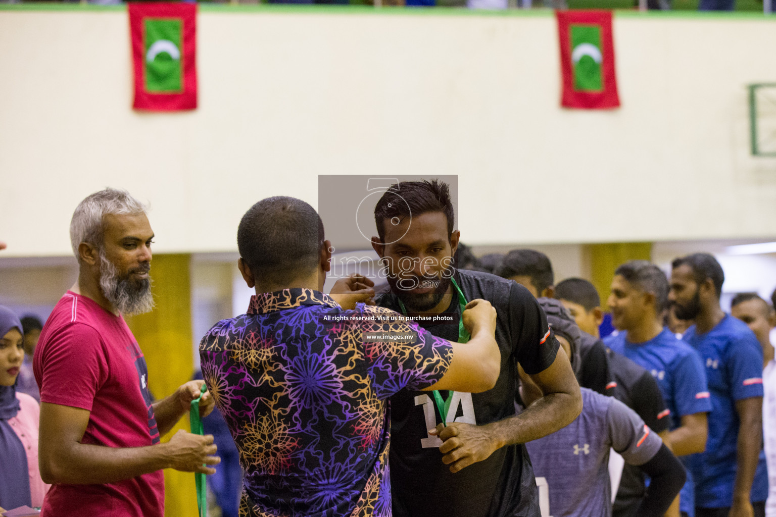 DSC vs Police Club in National Volleyball League 2019 (Men's Division) held in Male', Maldives on 07th January 2019 Photos: Ismail Thoriq /images.mv