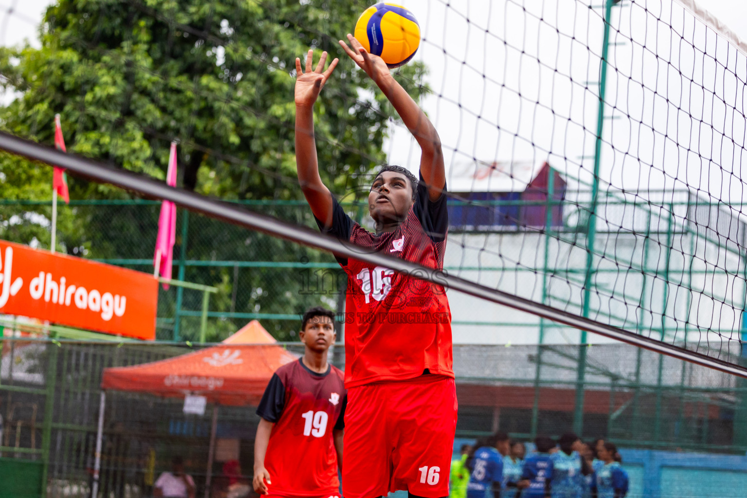 Day 2 of Interschool Volleyball Tournament 2024 was held in Ekuveni Volleyball Court at Male', Maldives on Sunday, 24th November 2024. Photos: Nausham Waheed / images.mv