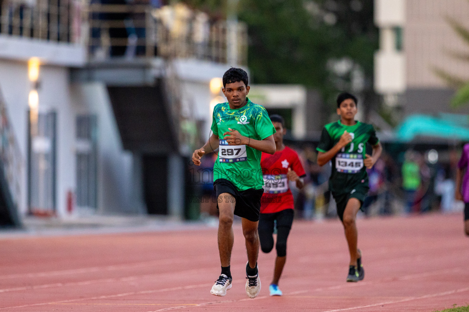 Day 1 of MWSC Interschool Athletics Championships 2024 held in Hulhumale Running Track, Hulhumale, Maldives on Saturday, 9th November 2024. Photos by: Ismail Thoriq / Images.mv