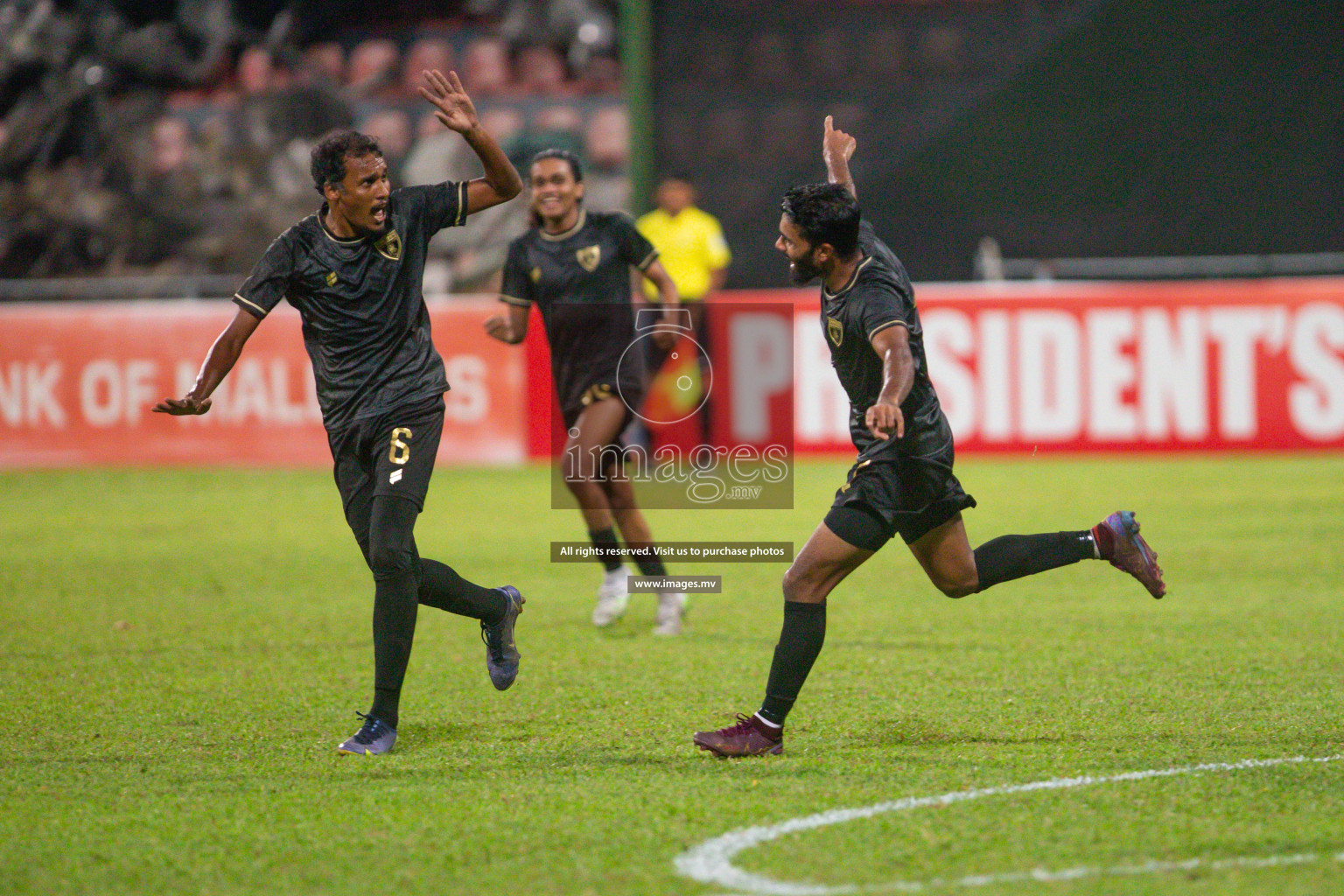 President's Cup 2023 - Club Eagles vs Super United Sports, held in National Football Stadium, Male', Maldives  Photos: Mohamed Mahfooz Moosa/ Images.mv