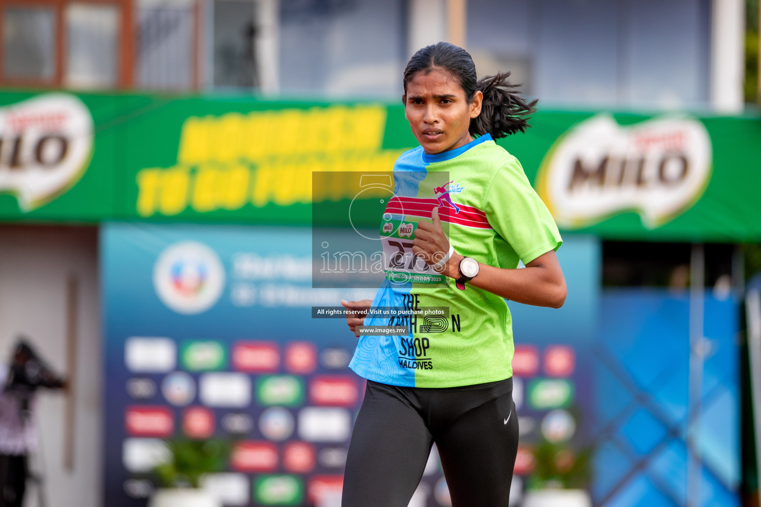 Day 2 of National Athletics Championship 2023 was held in Ekuveni Track at Male', Maldives on Friday, 24th November 2023. Photos: Hassan Simah / images.mv