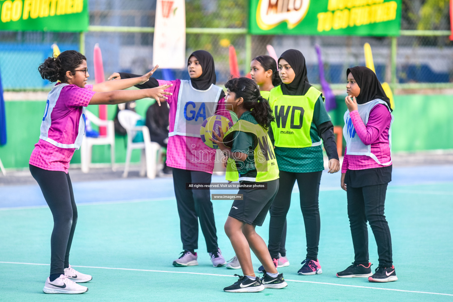 Day 8 of Junior Netball Championship 2022 on 11th March 2022 held in Male', Maldives. Photos by Nausham Waheed