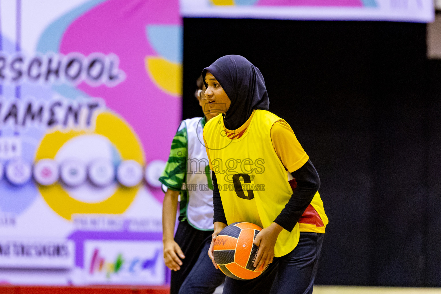 Day 8 of 25th Inter-School Netball Tournament was held in Social Center at Male', Maldives on Sunday, 18th August 2024. Photos: Nausham Waheed / images.mv