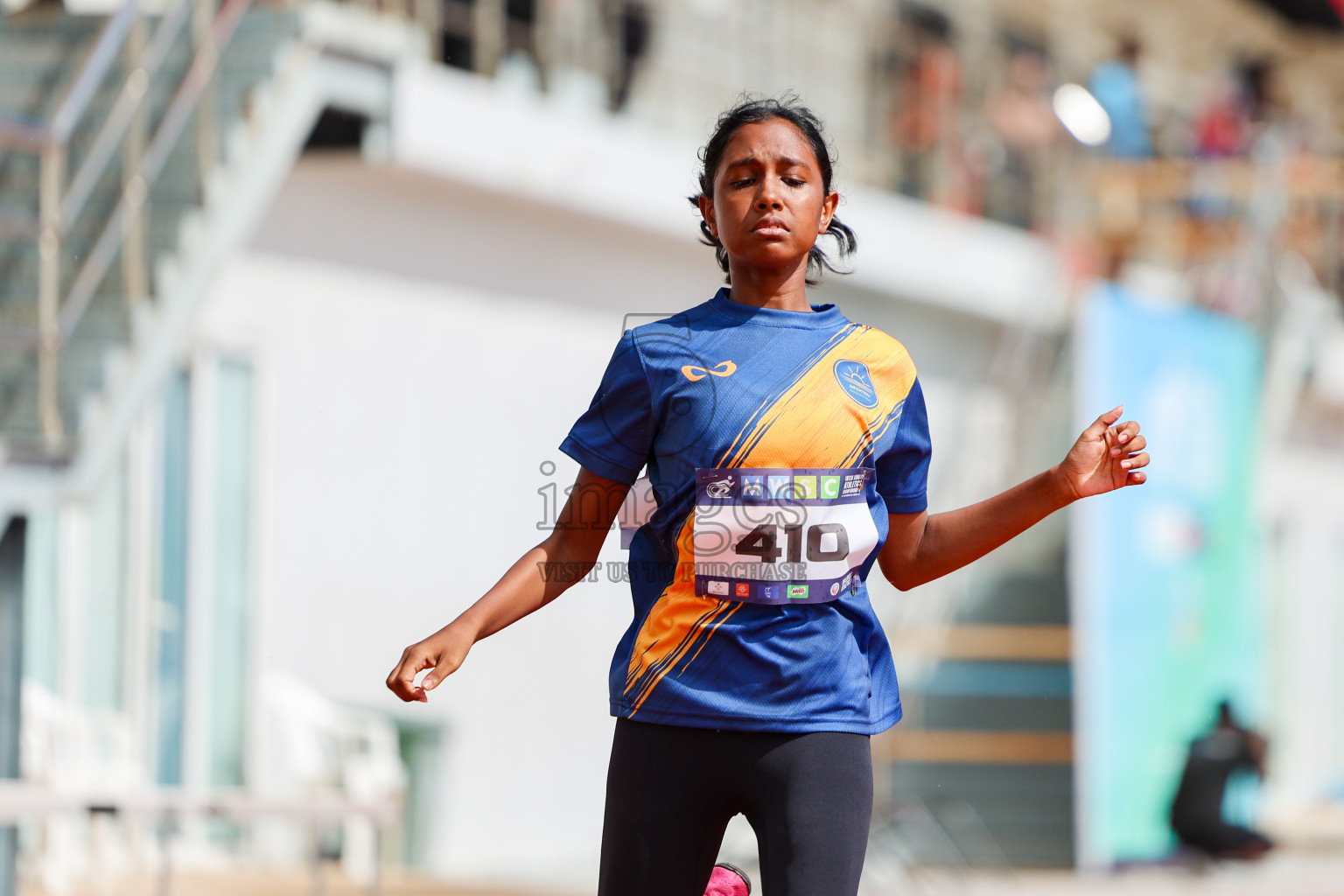 Day 1 of MWSC Interschool Athletics Championships 2024 held in Hulhumale Running Track, Hulhumale, Maldives on Saturday, 9th November 2024. 
Photos by: Ismail Thoriq, Hassan Simah / Images.mv