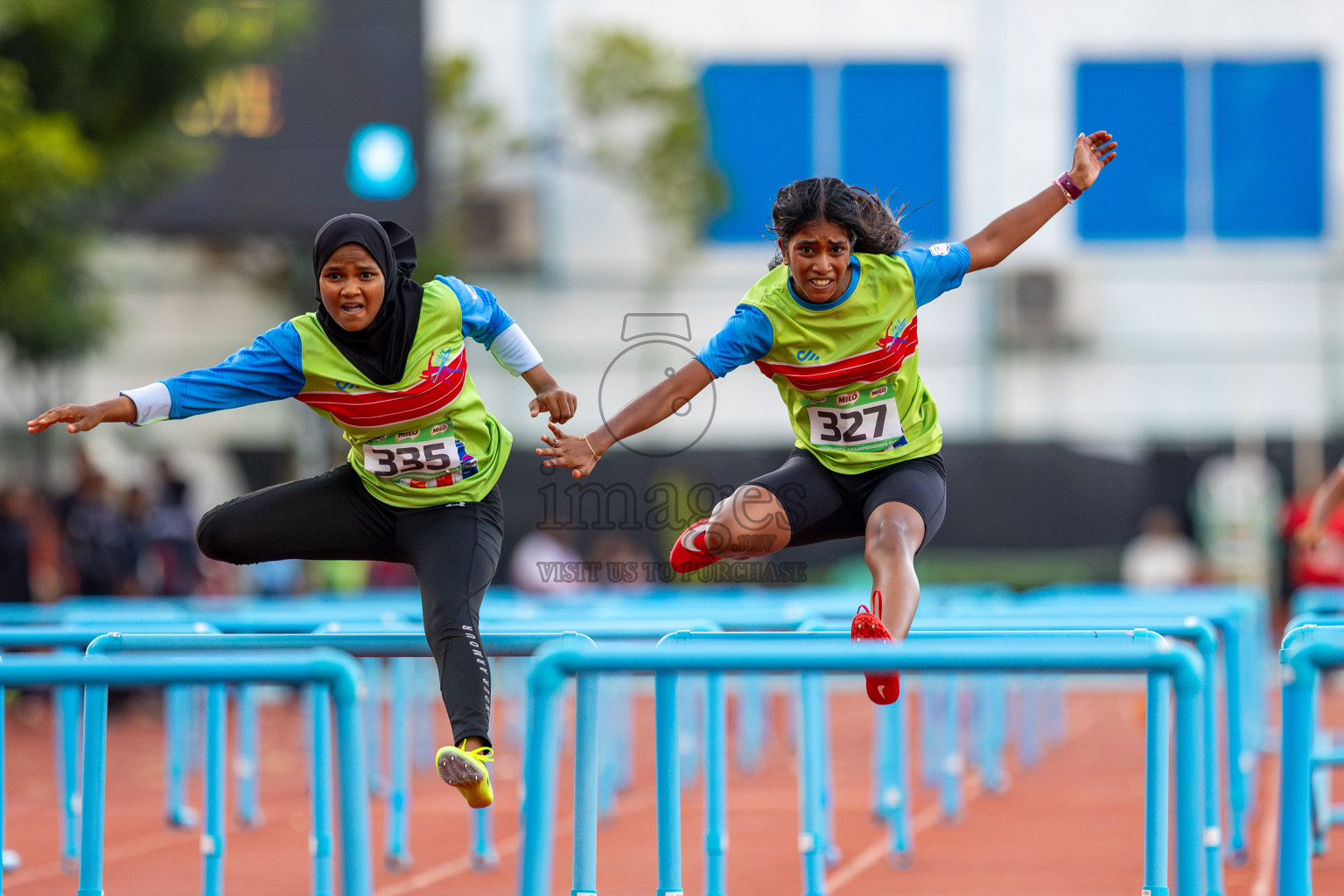 Day 2 of 12th Milo Association Championships was held in Ekuveni Track at Male', Maldives on Friday, 25th April 2025. Photos: Ismail Thoriq / images.mv