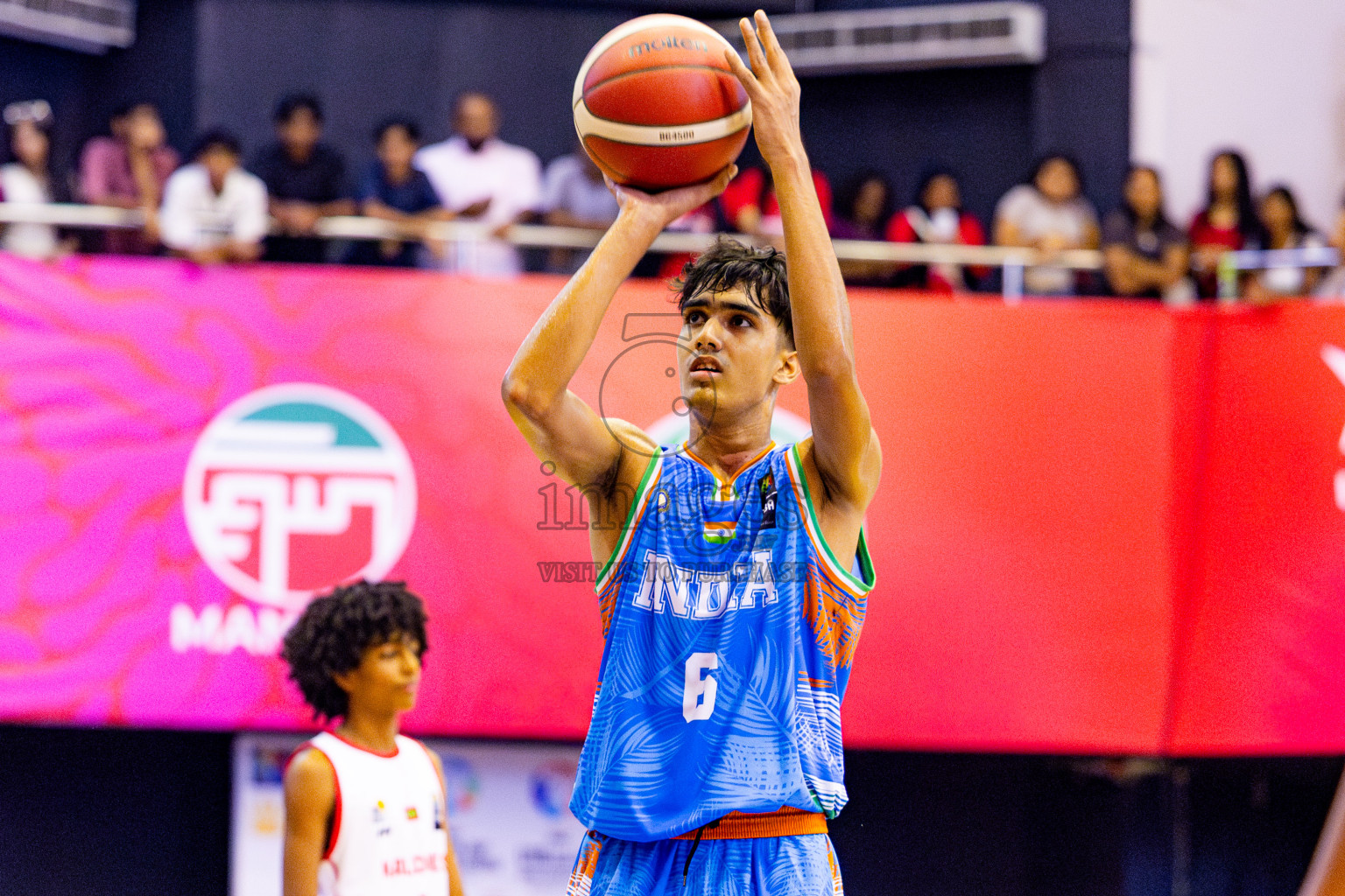 Maldives vs India in Day 2 of Under 16 Asian Cup SABA Qualifiers 2025 was held in Social Center, Male', Maldives on Friday, 13th June 2025. Photos: Nausham Waheed / images.mv