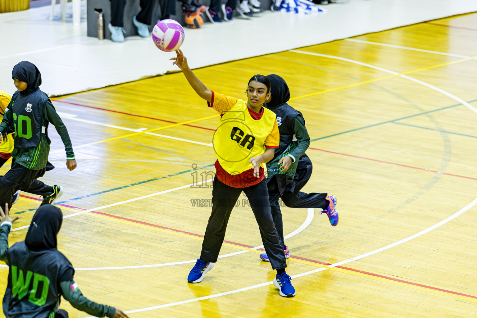 Day 1 of Inter-School Netball Tournament 2025 was held in Social Center Indoor Hall on Saturday, 18th October 2025. Photos: Areef Adam / images.mv