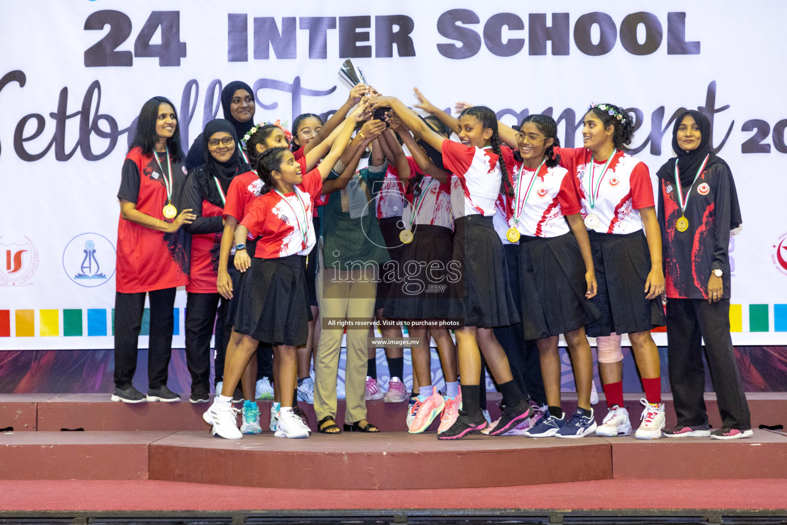 Final of 24th Interschool Netball Tournament 2023 was held in Social Center, Male', Maldives on 7th November 2023. Photos: Nausham Waheed / images.mv