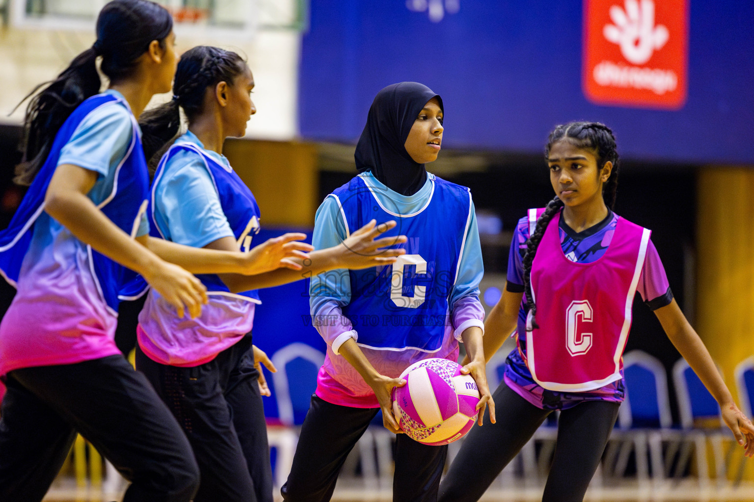 MV Netters Acadamy vs N Sports Academy in Day 2 of 3rd Junior Championship - Netball association of Maldives, held at Social Center on Monday 20th January 2025 . Photos by Nausham Waheed