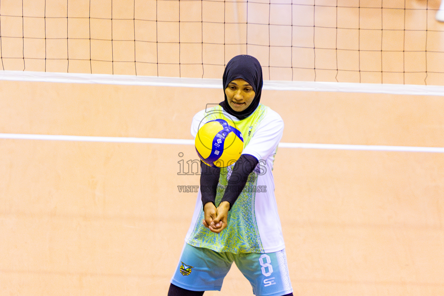 Police Club vs Club Wamco in the Final of Women's Division of National Volleyball League 2025 held in Male', Maldives on Sunday, 27th April 2025 at Social Center Indoor Hall Photos By: Nausham Waheed / images.mv