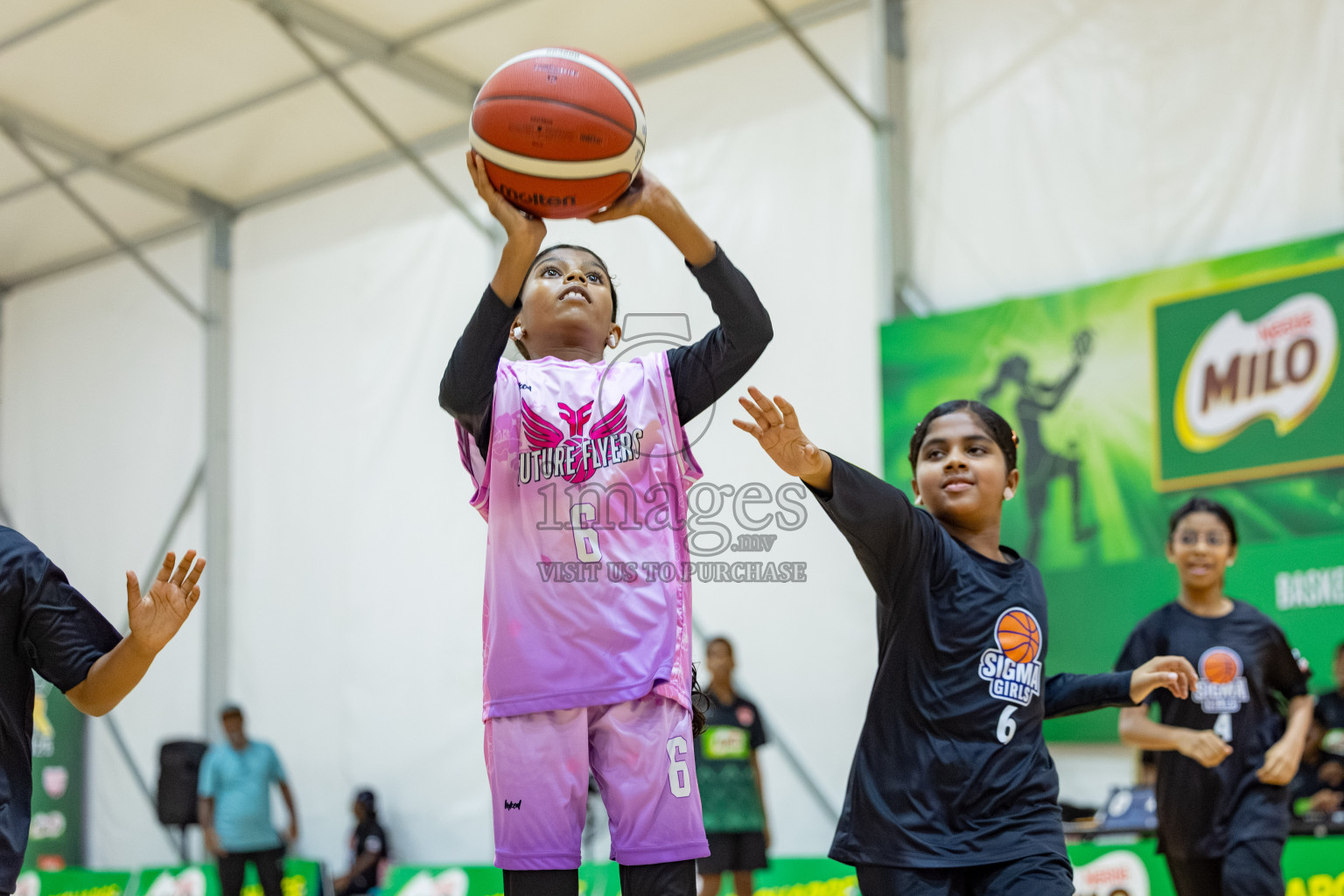 Milo 5 x 5 Junior Challenge 2025 - Basketball tournament held in Basketball Training Center, Male', Maldives on Thursday, 09th October 2025. 
Photo by: Hassan Simah / Images.mv