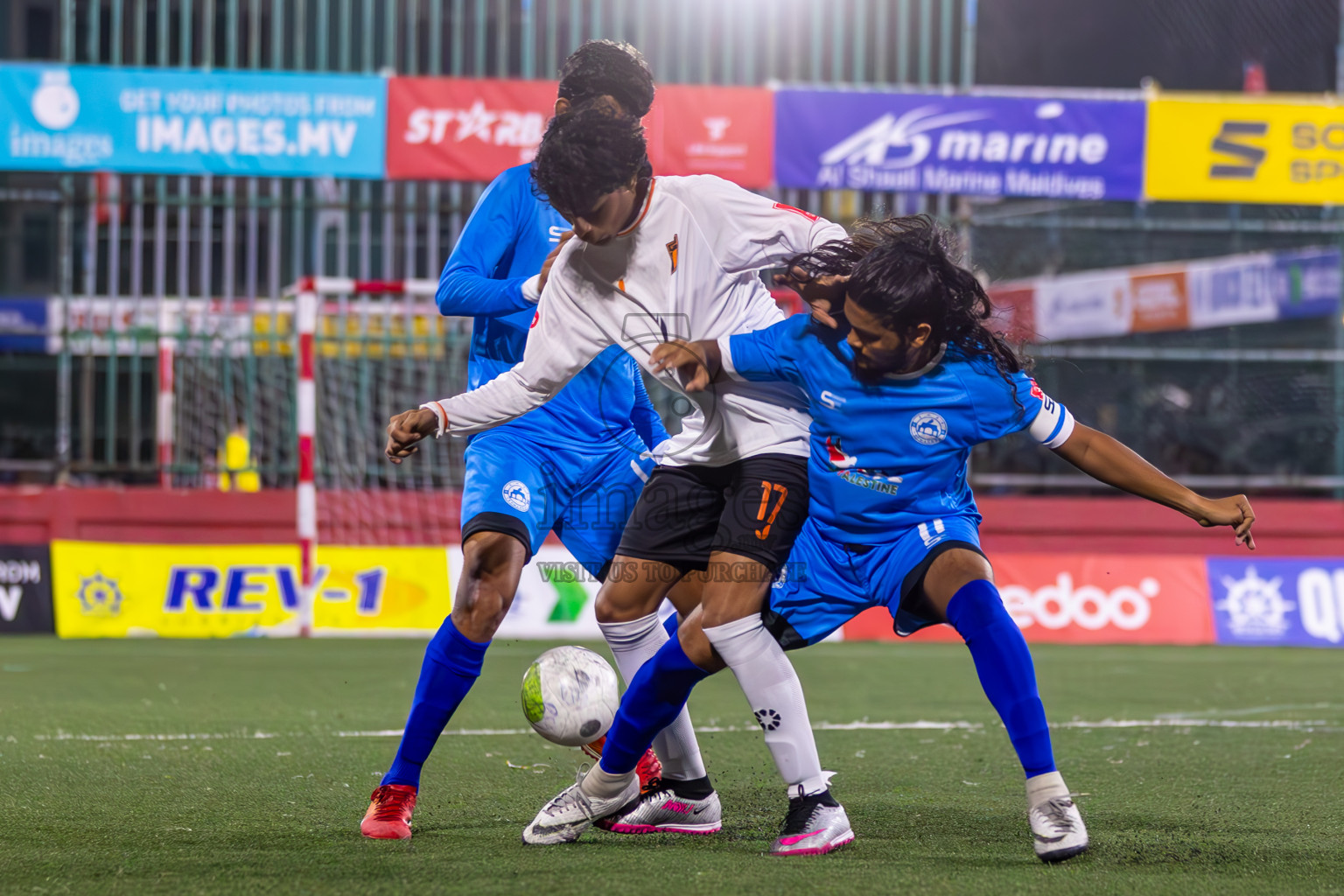 Th Veymandoo vs Th Hirilandhoo in Day 11 of Golden Futsal Challenge 2024 was held on Thursday, 25th January 2024, in Hulhumale', Maldives
Photos: Ismail Thoriq / images.mv