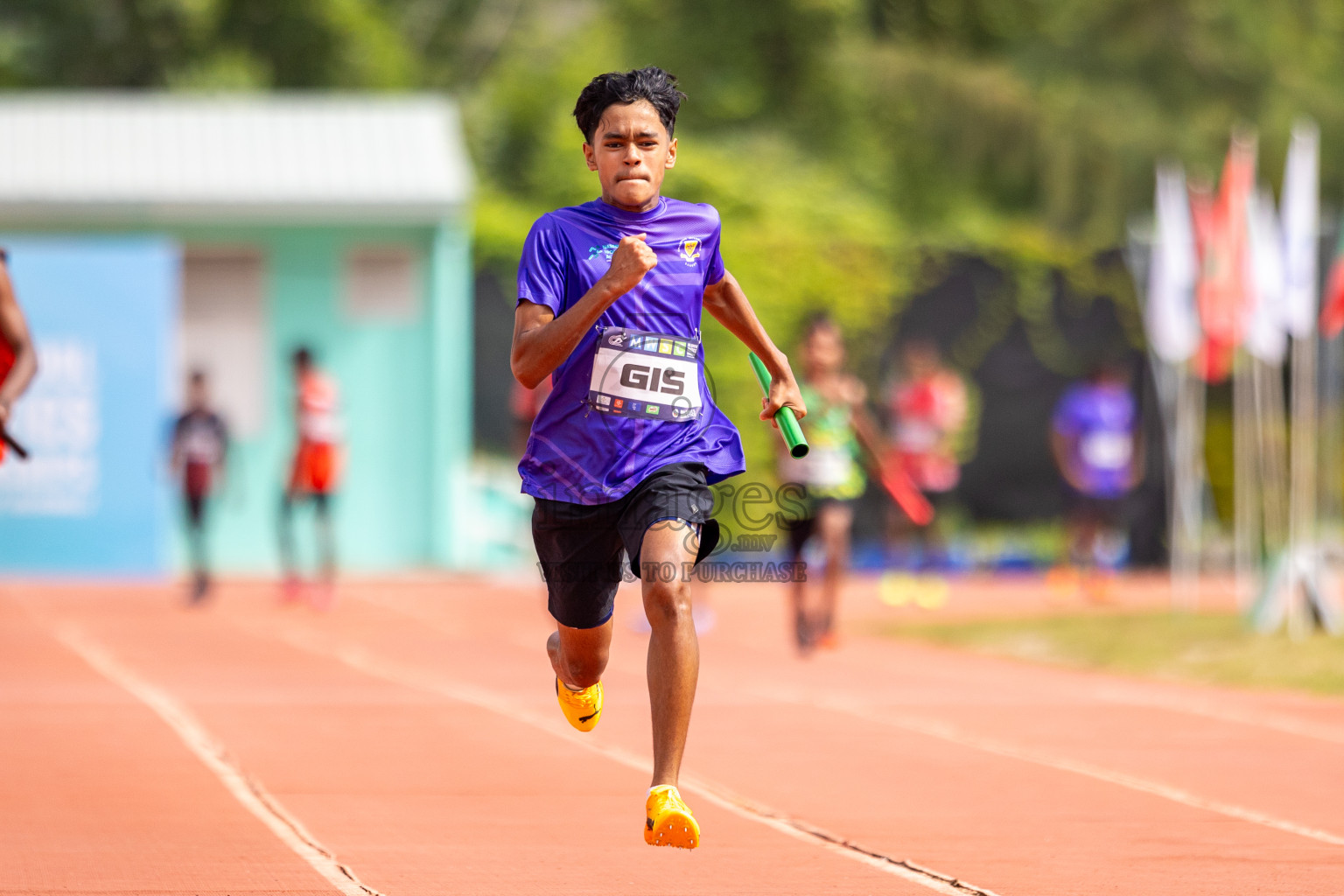 Day 5 of MWSC Interschool Athletics Championships 2024 held in Hulhumale Running Track, Hulhumale, Maldives on Wednesday, 13th November 2024. Photos by: Raif Yoosuf / Images.mv