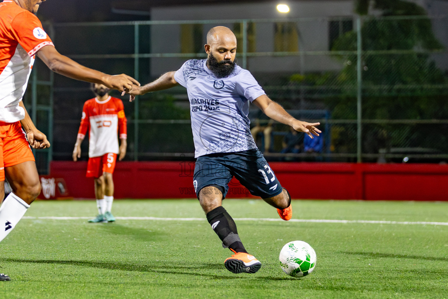 Roseware vs Trade Club in Day 11 of Office League 2025 was held on Saturday, 26th April 2025 in Hulhumale', Maldives. Photos: Mohamed Mahfooz Moosa / images.mv