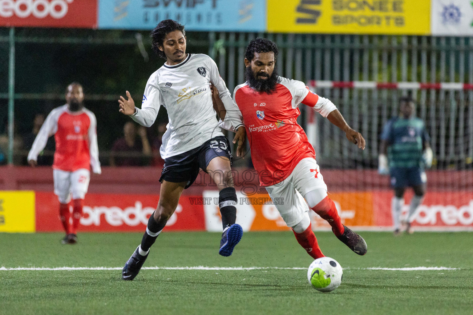 N Miladhoo vs N Kendhikulhudhoo in Day 15 of Golden Futsal Challenge 2024 was held on Monday, 29th January 2024, in Hulhumale', Maldives Photos: Nausham Waheed / images.mv