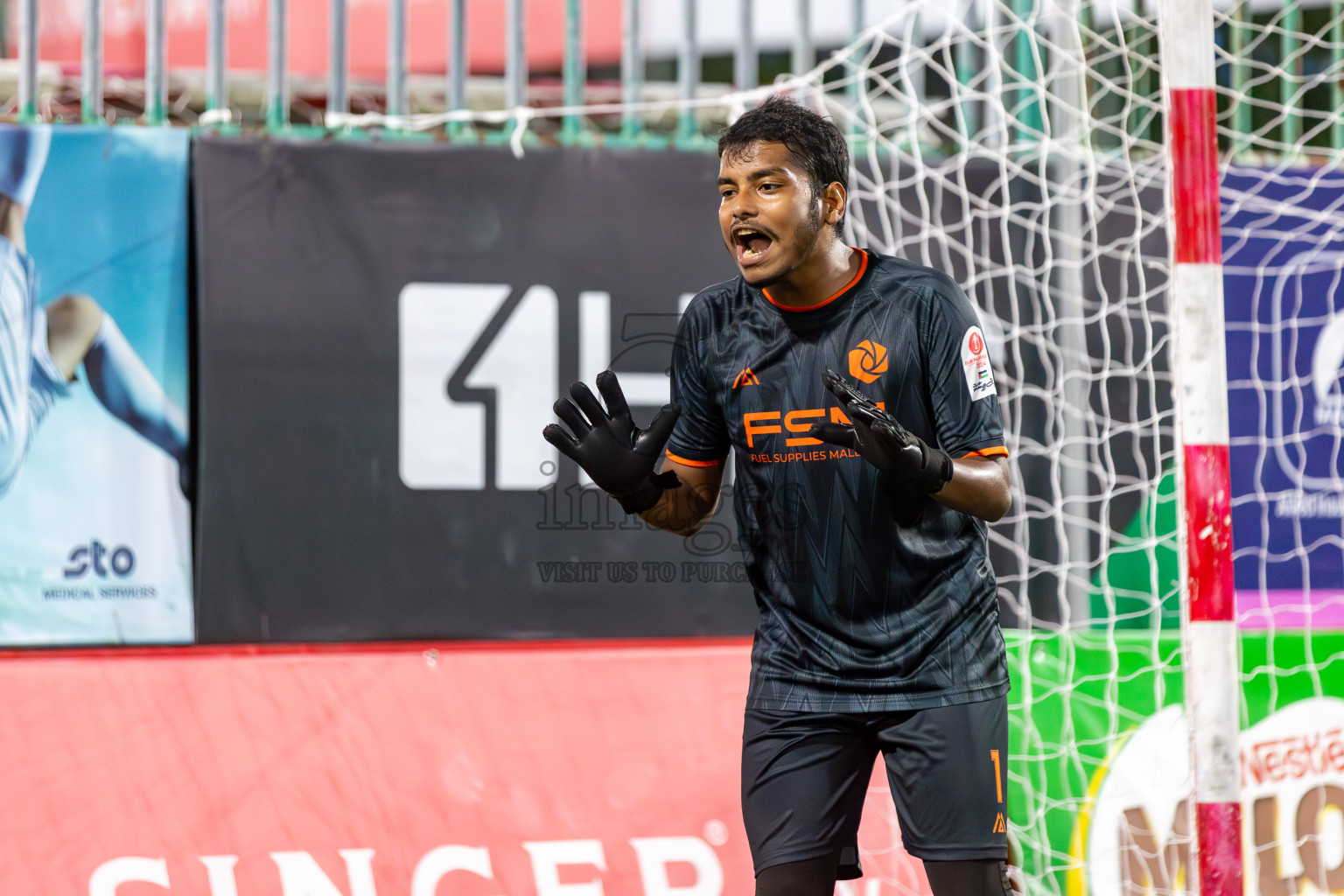 TEAM FSM vs CLUB TTS in Club Maldives Cup 2024 held in Rehendi Futsal Ground, Hulhumale', Maldives on Tuesday, 1st October 2024. Photos: Hassan Simah / images.mv