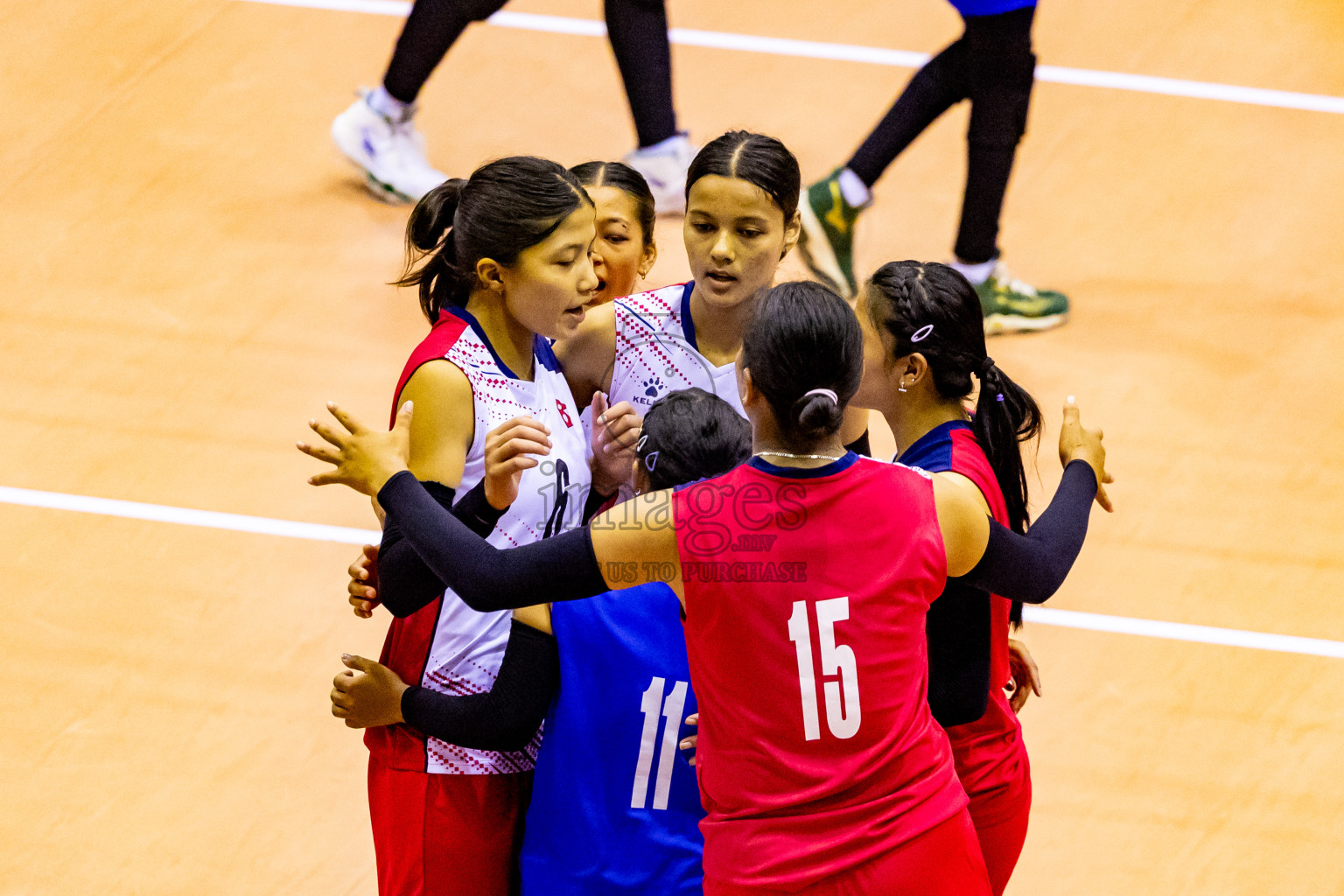 Nepal vs Maldives in Third Place Match of CAVA U20 Woman's Volleyball Championship 2024 was held in Social Center, Male', Maldives on 23rd July 2024. Photos: Nausham Waheed / images.mv