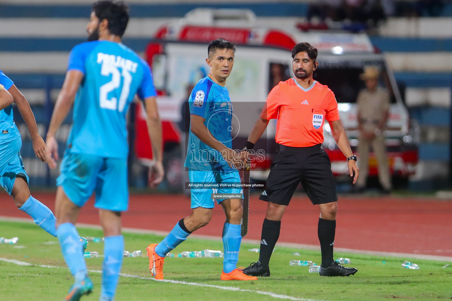 India vs Kuwait in SAFF Championship 2023 held in Sree Kanteerava Stadium, Bengaluru, India, on Tuesday, 27th June 2023. Photos: Nausham Waheed, Hassan Simah / images.mv