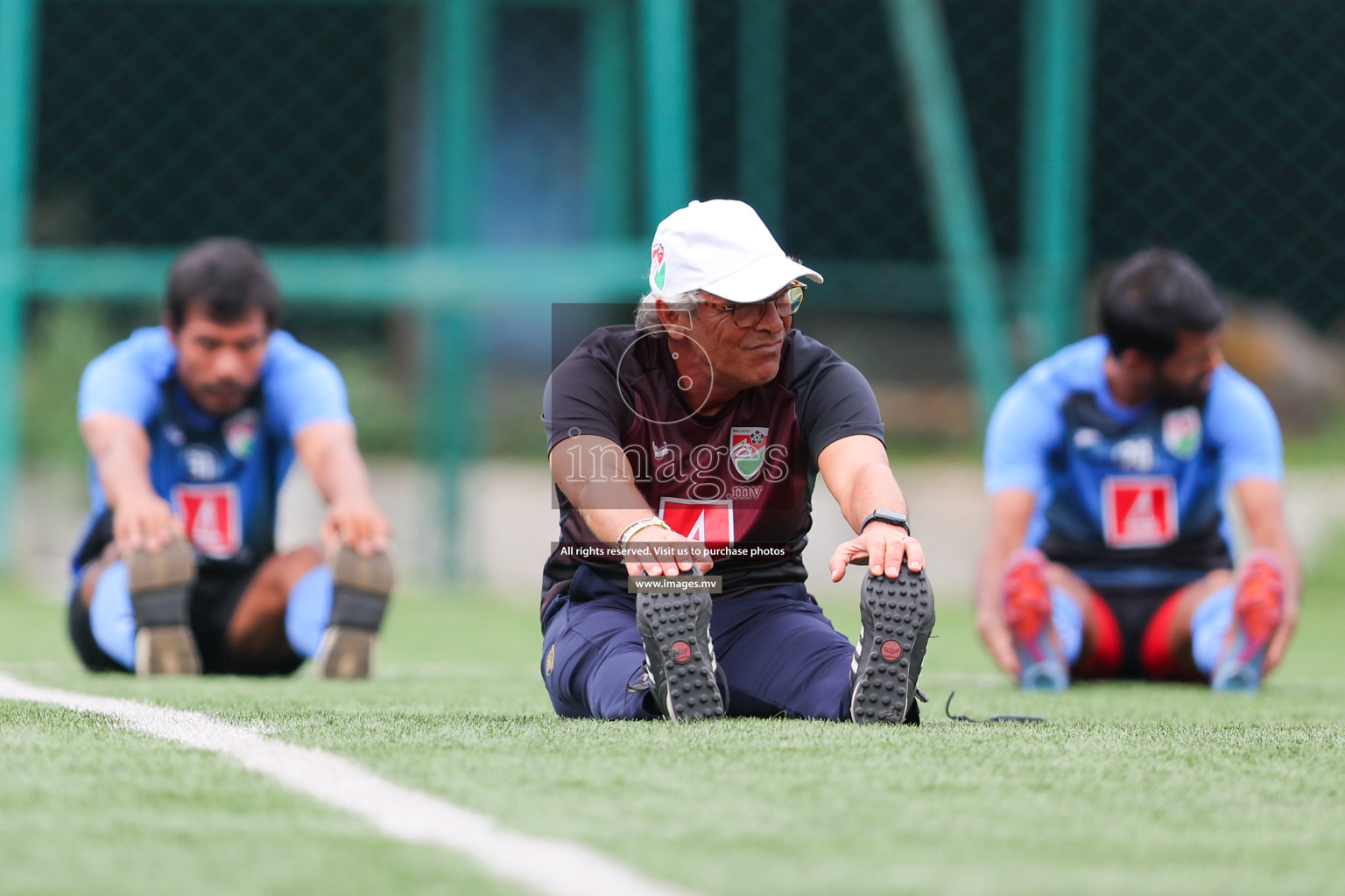 Maldives Practice Sessions on 26 June 2023 before their match in Bangabandhu SAFF Championship 2023 held in Bengaluru Football Ground