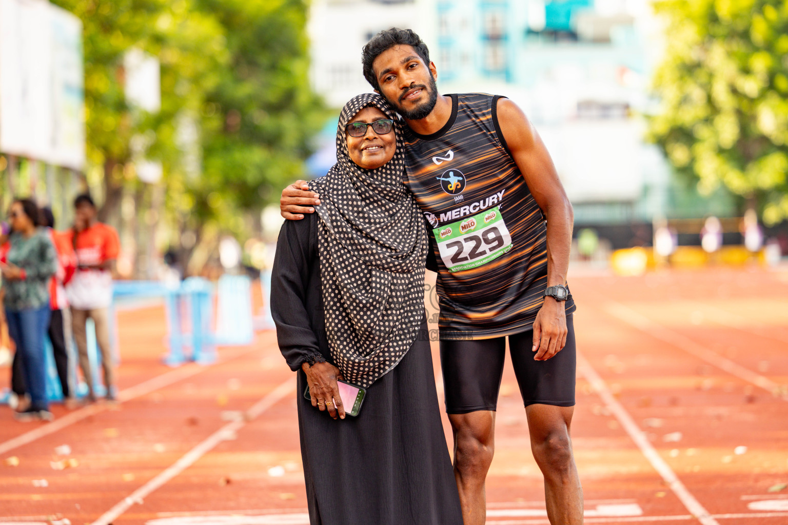 Day 2 of 12th Milo Association Championships was held in Ekuveni Track at Male', Maldives on Friday, 25th April 2025. Photos: Hassan Simah / images.mv