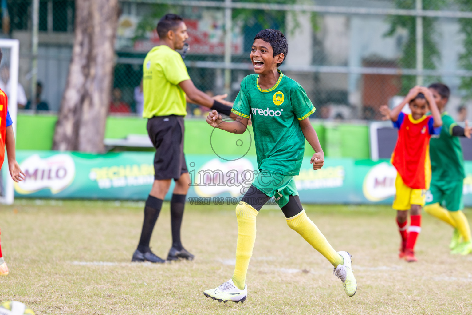 Day 3 of MILO Academy Championship 2025 (U-12) was held at Henveiru Stadium in Male', Maldives on Saturday, 3rd May 2025. Photos: Ismail Thoriq / images.mv