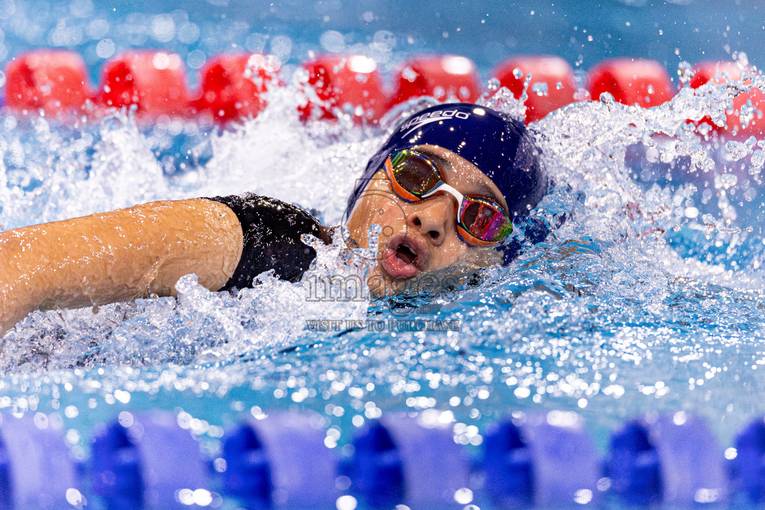 Day 4 of 1st National Short Course Swimming Competition held in Hulhumale', Maldives on Tuesday, 17th June 2025. Photos: Nausham Waheed / images.mv