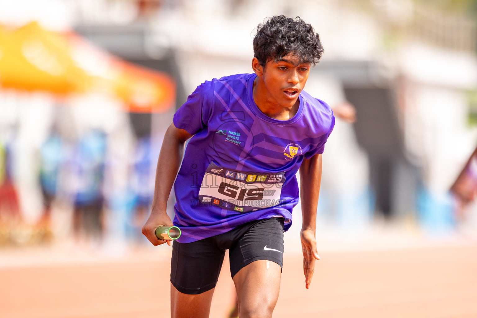 Day 5 of MWSC Interschool Athletics Championships 2024 held in Hulhumale Running Track, Hulhumale, Maldives on Wednesday, 13th November 2024. Photos by: Raif Yoosuf / Images.mv