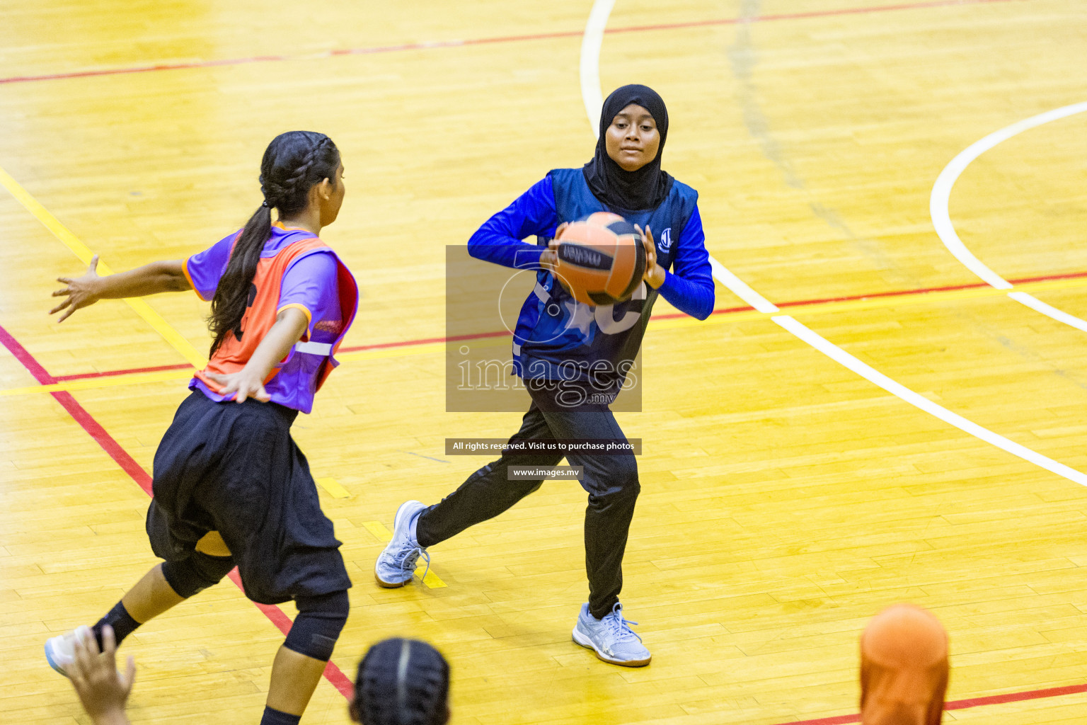 Day3 of 24th Interschool Netball Tournament 2023 was held in Social Center, Male', Maldives on 29th October 2023. Photos: Nausham Waheed, Mohamed Mahfooz Moosa / images.mv