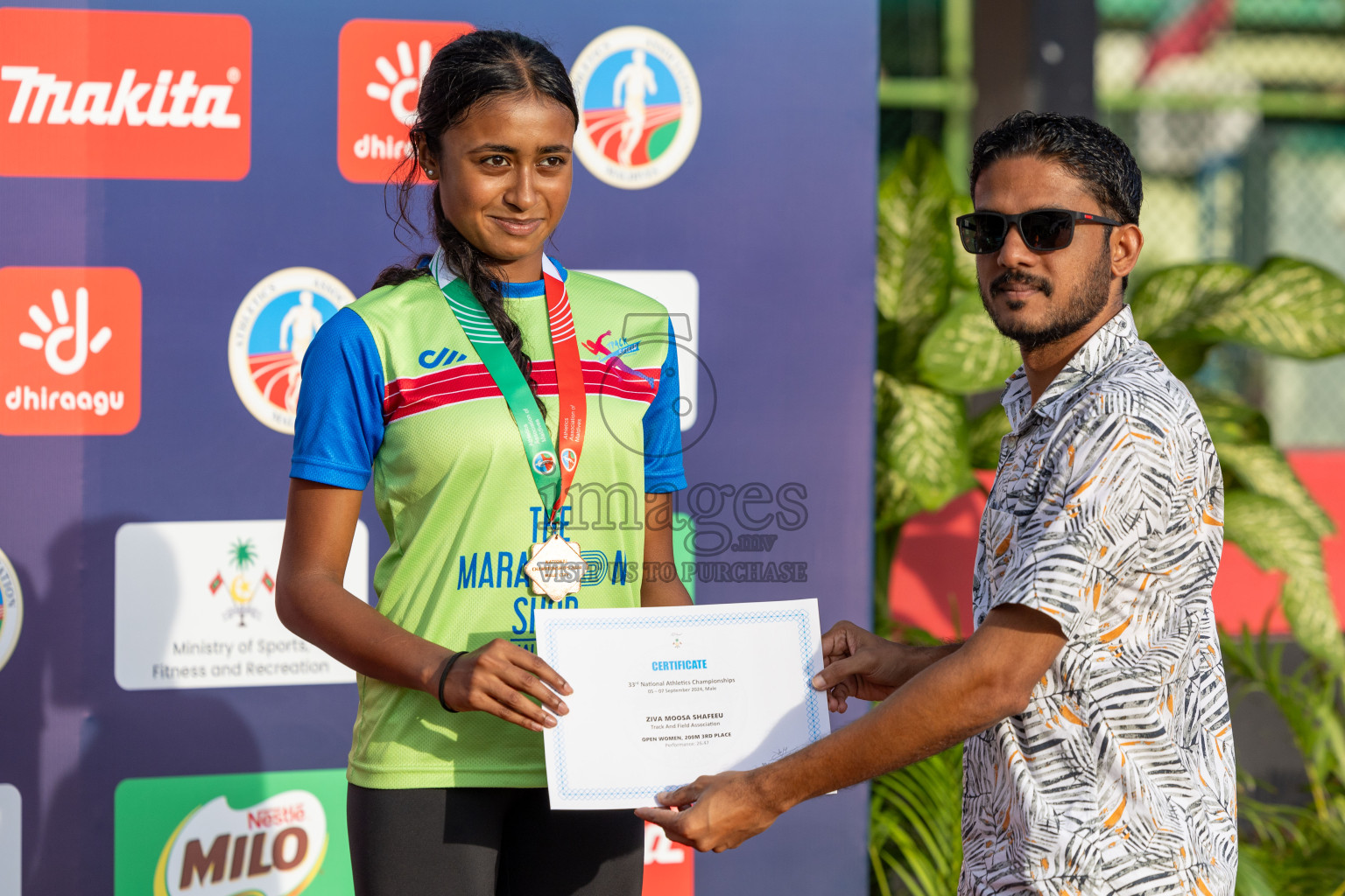 Day 2 of 33rd National Athletics Championship was held in Ekuveni Track at Male', Maldives on Friday, 6th September 2024.
Photos: Ismail Thoriq  / images.mv