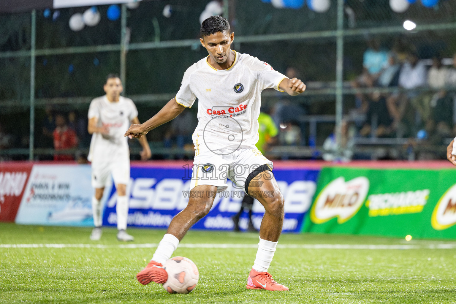 DSC vs Baros Maldives in Day 7 of Club Maldives Cup 2025 was held in Rehendhi Futsal Ground, Hulhumale', Maldives on Tuesday, 7 October 2025. 
Photos: Hassan Simah / images.mv