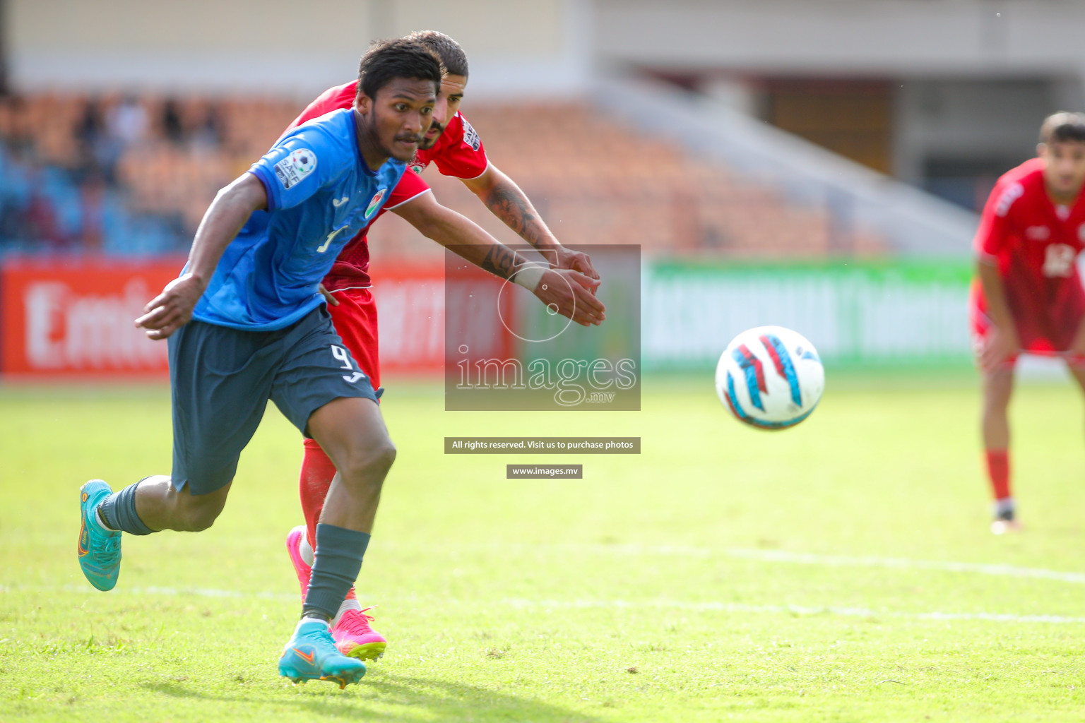 Lebanon vs Maldives in SAFF Championship 2023 held in Sree Kanteerava Stadium, Bengaluru, India, on Tuesday, 28th June 2023. Photos: Nausham Waheed, Hassan Simah / images.mv