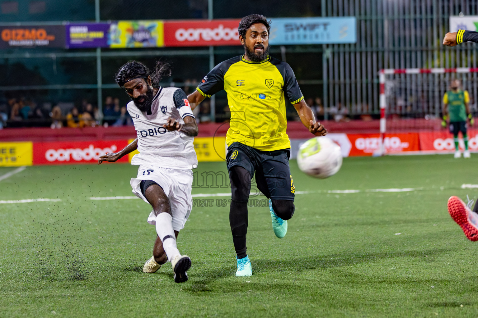 Machchangoalhi VS Vilimale on Day 36 of Golden Futsal Challenge 2024 was held on Wednesday, 21st February 2024, in Hulhumale', Maldives 
Photos: Hassan Simah/ images.mv