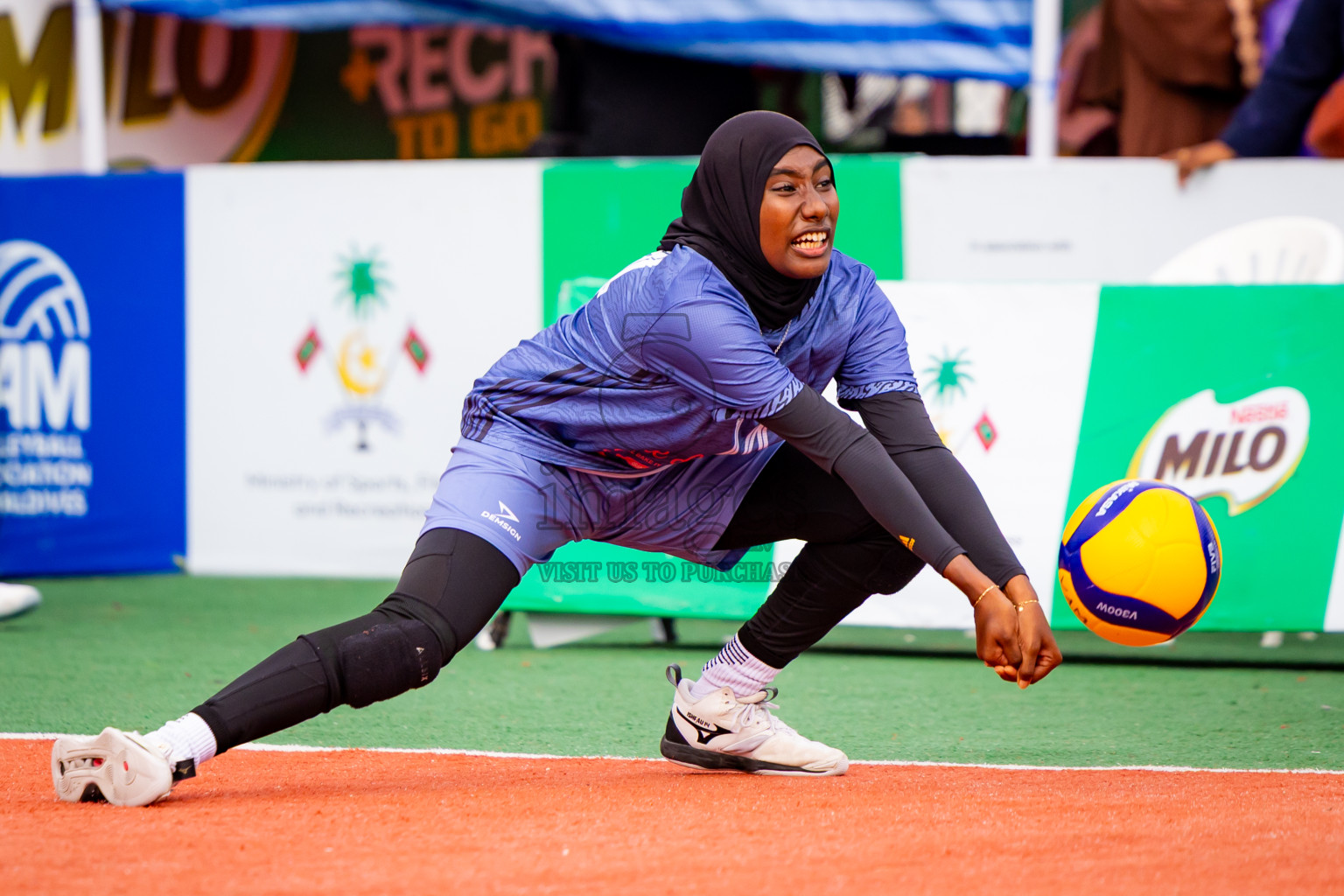 Villingili Z Jamiyya vs Club Volleyball in the Finals of Milo National Junior Volleyball Championship 2025 Woman's Division was held on Sunday, 30th November 2025 at Ekuveni Turf Court Male', Maldives. Photos: Nausham Waheed / images.mv