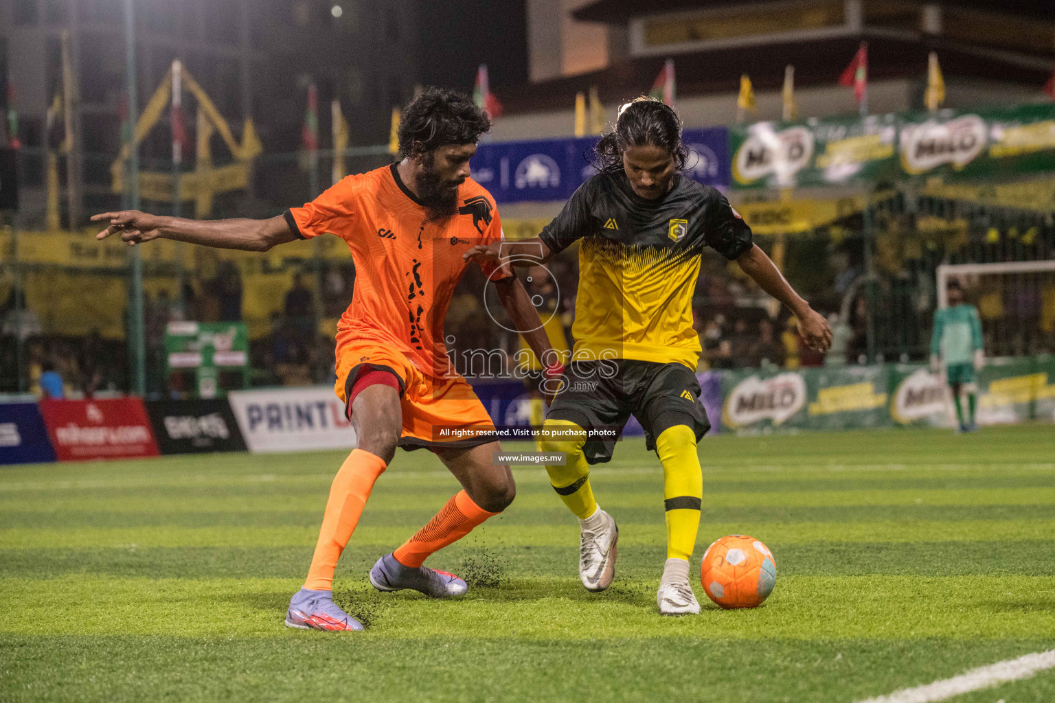 RRC Vs FSM in the Semi Finals of Club Maldives 2021 held in Hulhumale, Maldives on 19 December 2021. Photos: Nausham Waheed / images.mv