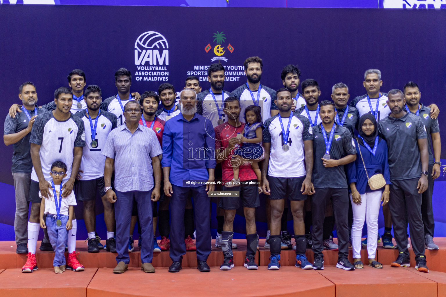 Sports Club City vs Dhivehi Sifainge Club in the Finals of National Volleyball Tournament 2022 on Thursday, 07th July 2022, held in Social Center, Male', Maldives