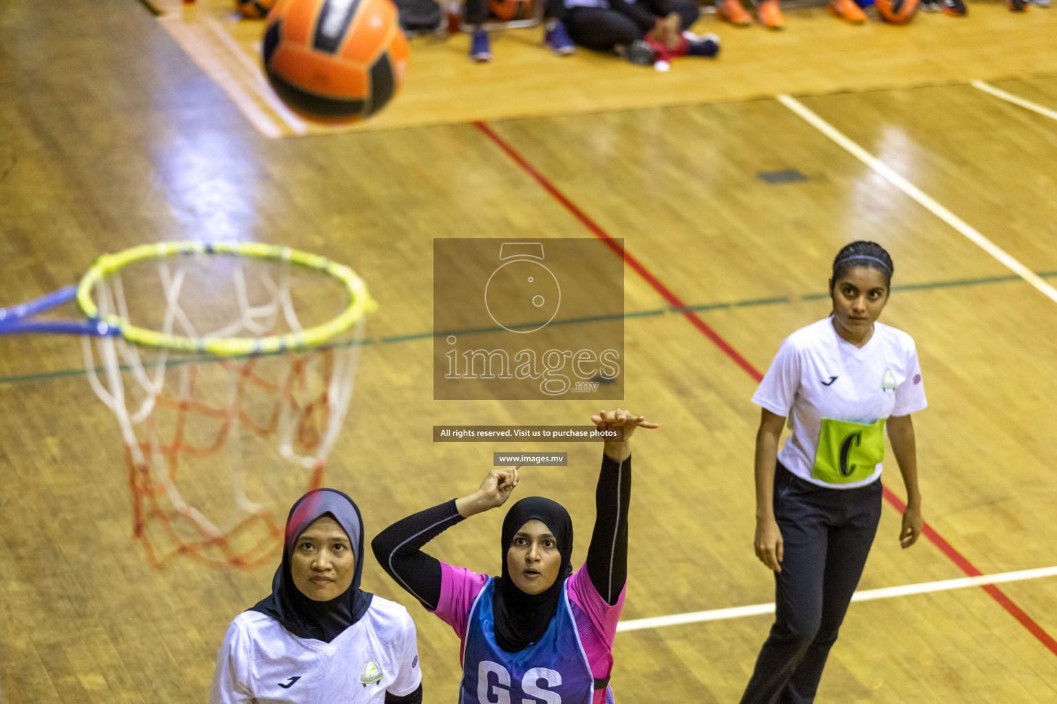 Sports Club Shining Star vs Club Green Streets in the Milo National Netball Tournament 2022 on 17 July 2022, held in Social Center, Male', Maldives. Photographer: Hassan Simah / Images.mv