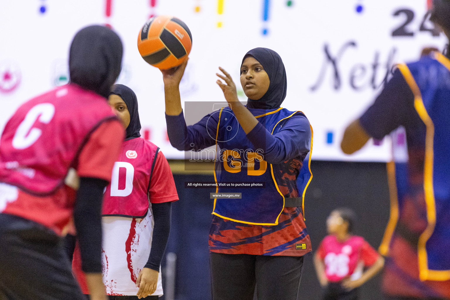 Day7 of 24th Interschool Netball Tournament 2023 was held in Social Center, Male', Maldives on 2nd November 2023. Photos: Nausham Waheed / images.mv