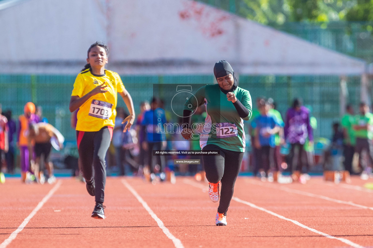 Day 1 of Inter-School Athletics Championship held in Male', Maldives on 22nd May 2022. Photos by: Maanish / images.mv