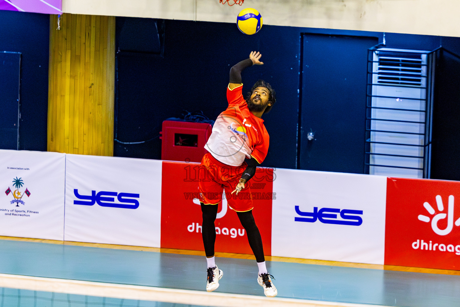 City Sports Club vs Blues for Volleyball in Day 3 of MILO VAM Cup 2024 Men's Division was held in Social Center Indoor Hall on Wednesday, 30th October 2024. Photos: Nausham Waheed / images.mv