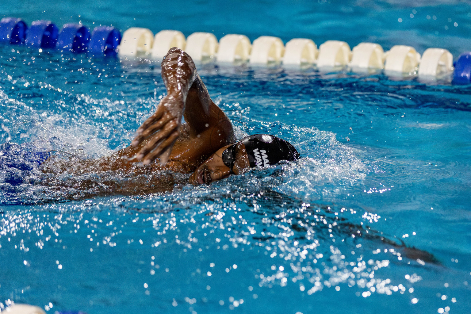 Day 2 of National Swimming Competition 2024 held in Hulhumale', Maldives on Saturday, 14th December 2024. Photos: Hassan Simah / images.mv